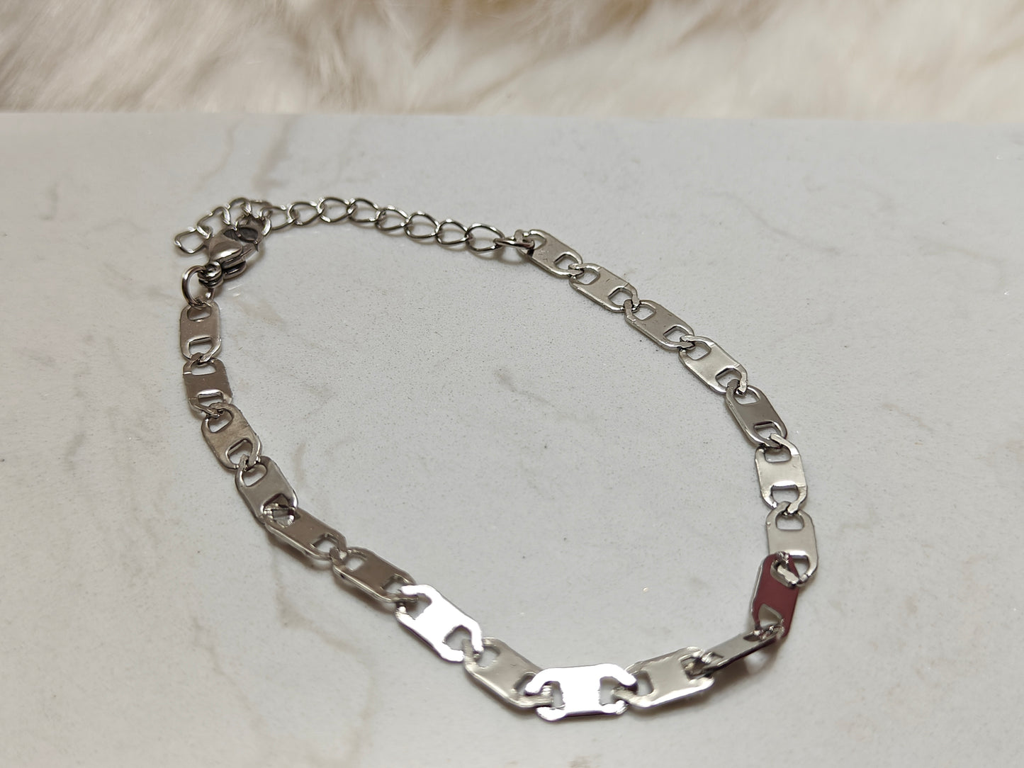 Armband platte schakel