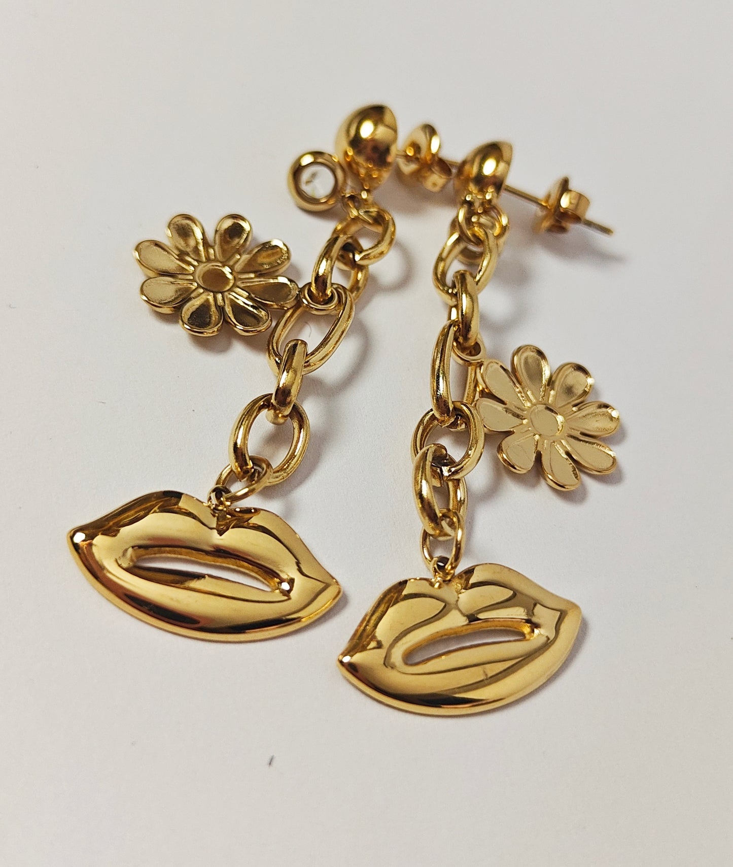 Oorbellen Flower Lips