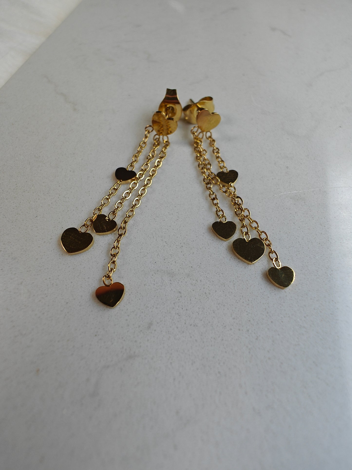 Oorbellen floating hearts