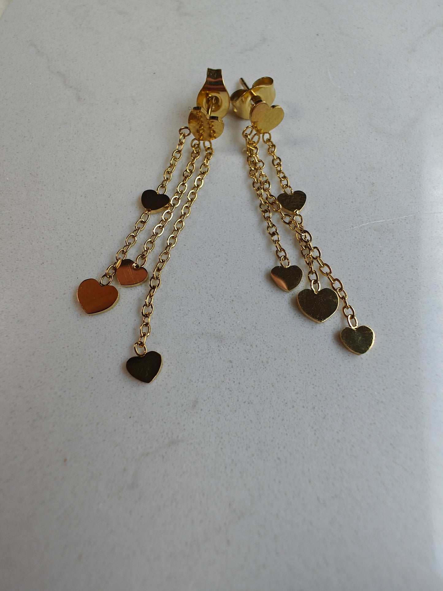 Oorbellen floating hearts