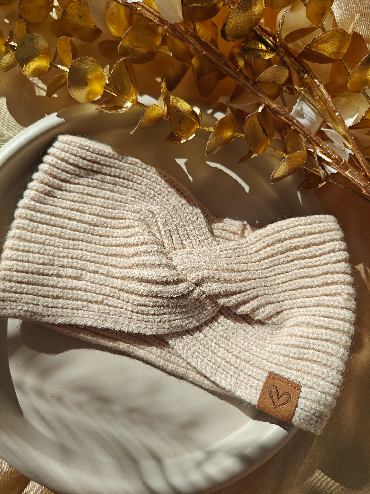 Haarband Beige