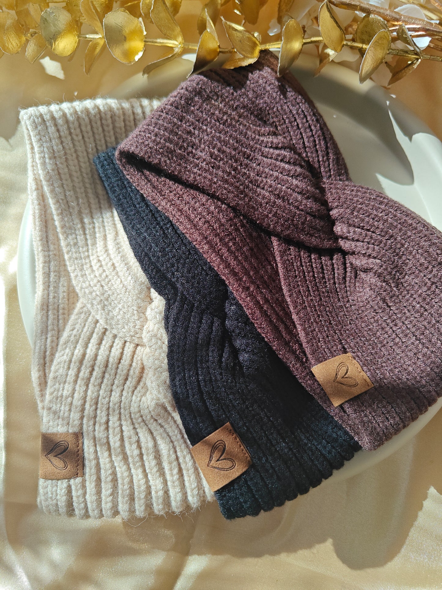 Haarband Beige